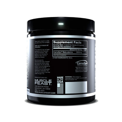 Muscle Feast Beta Alanine Powder, Pure CarnoSyn, Unflavored, Keto, Increase Athletic Muscle FeastBuy Supplements Australia