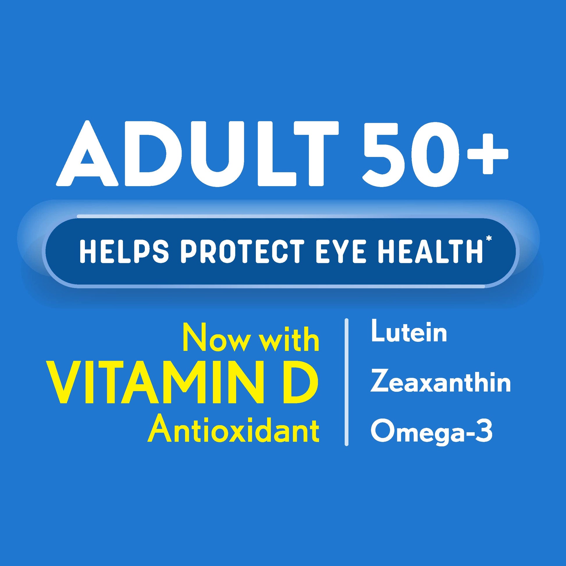 Ocuvite 50+ Eye Vitamin & Mineral Supplement, Multivitamin for Vision & Ocular Health with Omega-3, Zinc, Vitamins C & E, Lutein & Zeaxanthin, Zinc Supplements for Women and Men, 50 Softgels OcuviteBuy Supplements Australia