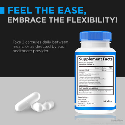 NutraRize (2 Pack) Flexopril Ultra Capsules, Official Flexopril for Joint Support, All-Natural Formula to Fortify Bones and Bolster Flexibility, Premium FlexoprilUltra Pills Review (120 Capsules) NutraRizeBuy Supplements Australia