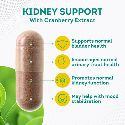 PurePremium Kidney Support Supplement with Cranberry Extract - Kidney Cleanse, Detox PurePremium SupplementsBuy Supplements Australia