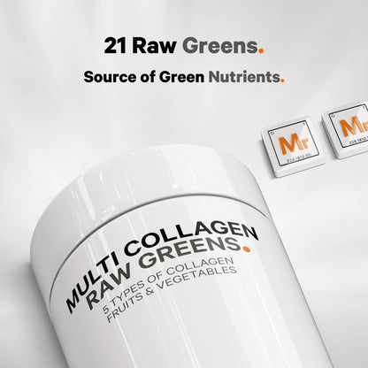 Codeage Multi Collagen Protein + Organic Raw Greens Superfood Capsules Supplement, 21 Fruits & Veggies, Grass-Fed Hydrolyzed Collagen Peptides, 5 Types All-in-One, 180 Count CodeageBuy Supplements Australia