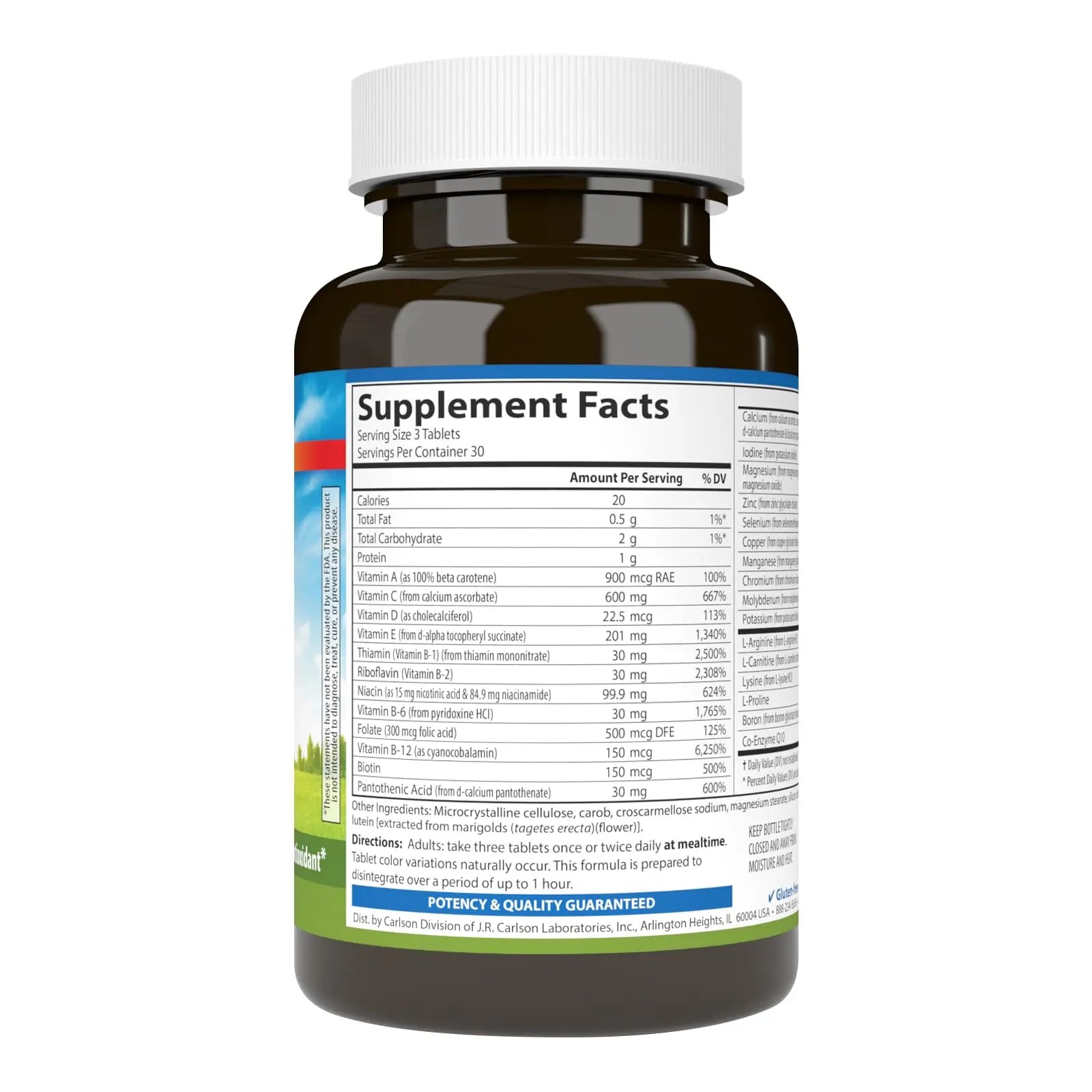 Carlson - Cardio Complete, Advanced Multivitamin, Heart Health, Circulatory Support, 90 Tablets CarlsonBuy Supplements Australia