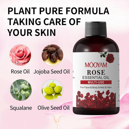Rose Essential Oil Pure Rose Oil for Face 4OZ/118ML Organic Essential Oils for Diffuser Home Bedroom YAFUSIPEBuy Supplements Australia