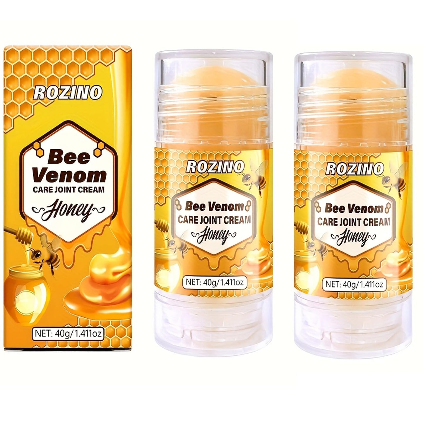 xiaoks 2PACK Bee Venom Care Joint Cream with Honey, 40g (1.411oz) - Natural Formula for Joint Comfort, Easy Application, Lightweight & Non - Greasy, Supports Joints with Daily Wear and Tear (2) xiaoksBuy Supplements Australia