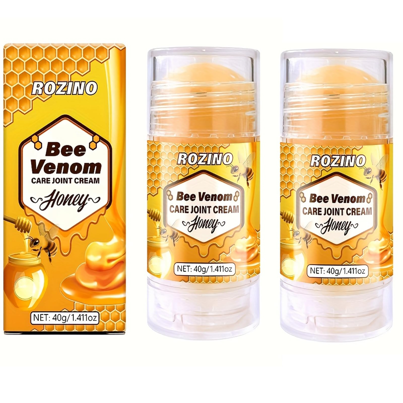 xiaoks 2PACK Bee Venom Care Joint Cream with Honey, 40g (1.411oz) - Natural Formula for Joint Comfort, Easy Application, Lightweight & Non - Greasy, Supports Joints with Daily Wear and Tear (2) xiaoksBuy Supplements Australia