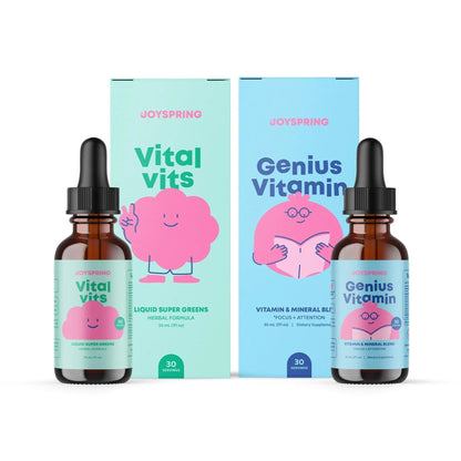 JoySpring Daily Multivitamin with Burdock Root & Elderberry Bundle | Kids Vitamins Naturally Sourced JoySpringBuy Supplements Australia