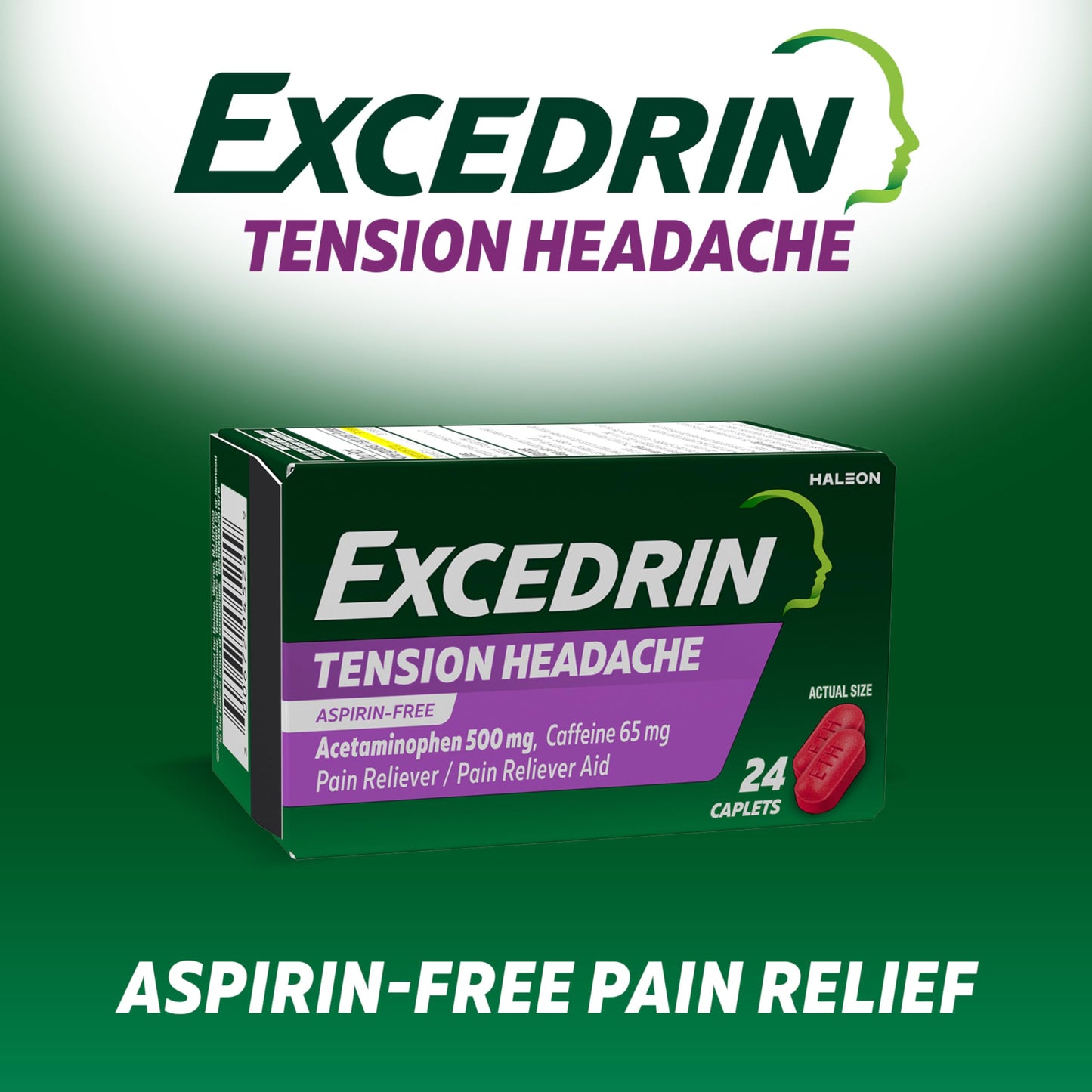 Excedrin Tension Headache Relief Caplets Without Aspirin for Head, Neck and Shoulder Pain Relief - 100 Count ExcedrinBuy Supplements Australia