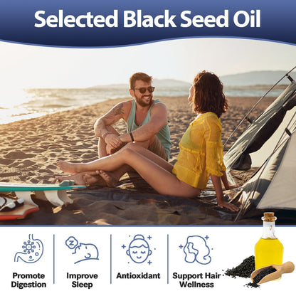 25-in-1 Sea Moss Black Seed Oil Ashwagandha Ginger Shilajit Supplement, Sea Moss Capsules Pro with Bladder Burdock Ceylon Cinnamon Berberine ACV Manuka VIT C & D3 for Men Women, 120 Vegan Caps TotariaBuy Supplements Australia