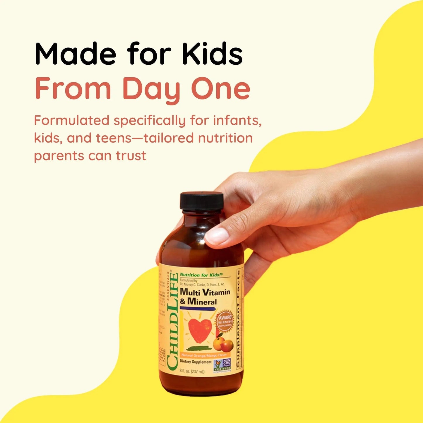 CHILDLIFE Essentials Kids Multivitamin & Mineral - Vitamins for Kids, Liquid Multivitamin for Toddler & Baby - Natural Orange & Mango, 8 Fl Oz (Pack of 2) CHILDLIFE ESSENTIALSBuy Supplements Australia