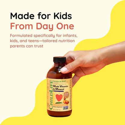 CHILDLIFE Essentials Kids Multivitamin & Mineral - Vitamins for Kids, Liquid Multivitamin for Toddler & Baby - Natural Orange & Mango, 8 Fl Oz (Pack of 2) CHILDLIFE ESSENTIALSBuy Supplements Australia