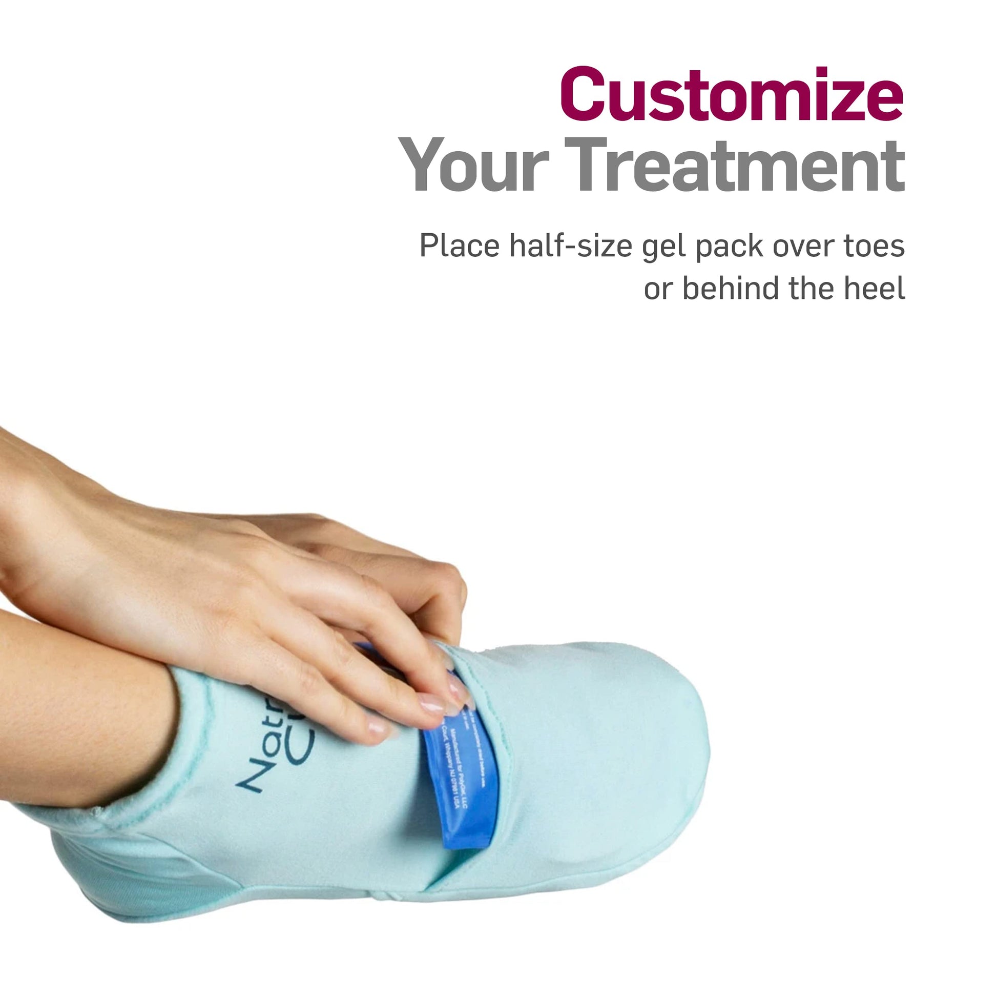 NatraCure Cold Therapy Socks - Reusable Gel Ice Frozen Slippers for Feet NatraCureBuy Supplements Australia