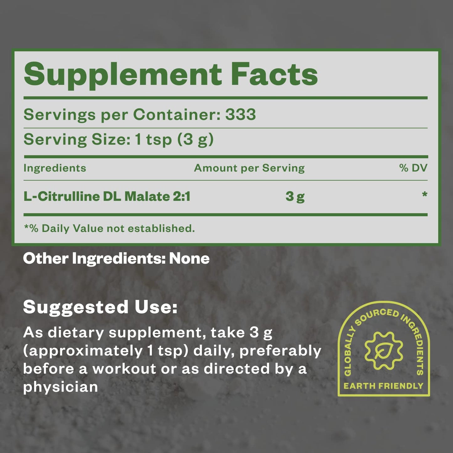 Purisure Citrulline Malate 2:1 Powder, 1 kg, Citrulline Supplement and Citrulline Nitrate for Strength Performance and Energy, Pre-Workout L Arginine L Citrulline Supplement Powder, 334 Servings