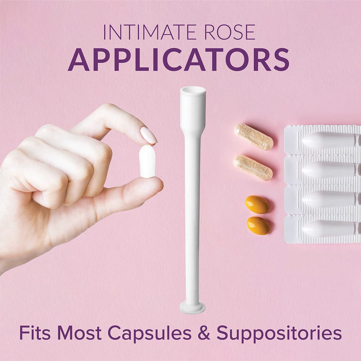 Intimate Rose 30 Count Vaginal Suppository Applicators, Individually Wrapped, Disposable Applicator Intimate RoseBuy Supplements Australia