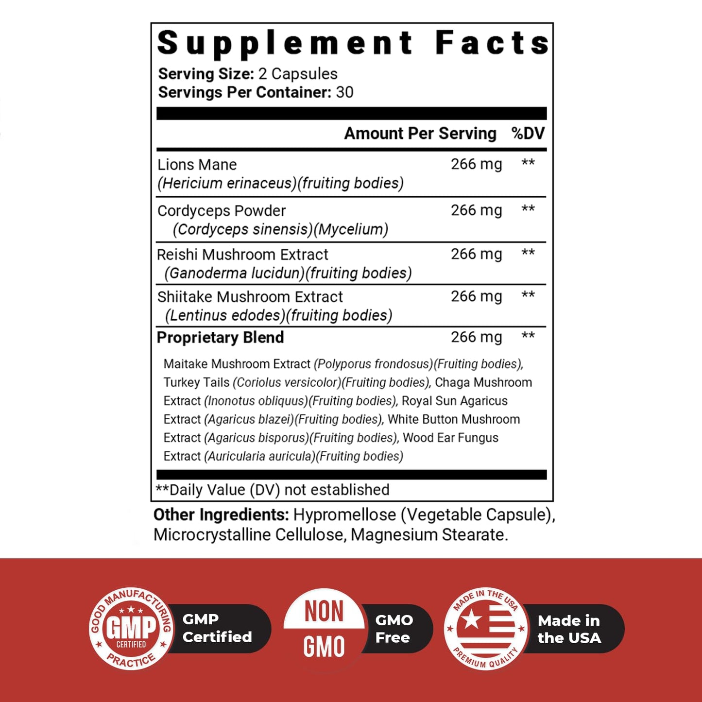 Nature’s NutriWave Dr. Love Roar Lion’s Mane Mushroom Supplement – Plant-Based Formula with Cordyceps, Reishi & Shiitake – Vegan, Gluten-Free, GMP Certified, Made in USA – 60 Capsules, 1 Month Supply Nature’s NutriWaveBuy Supplements Australia