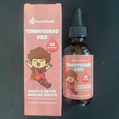 NutraPeaks Kids Liquid Botanical Drops – Natural Blend with Prebiotics, Chamomile, Ginger & Elderberry – Sugar-Free, Alcohol-Free, Non-GMO – 2 fl oz NutraPeaksBuy Supplements Australia