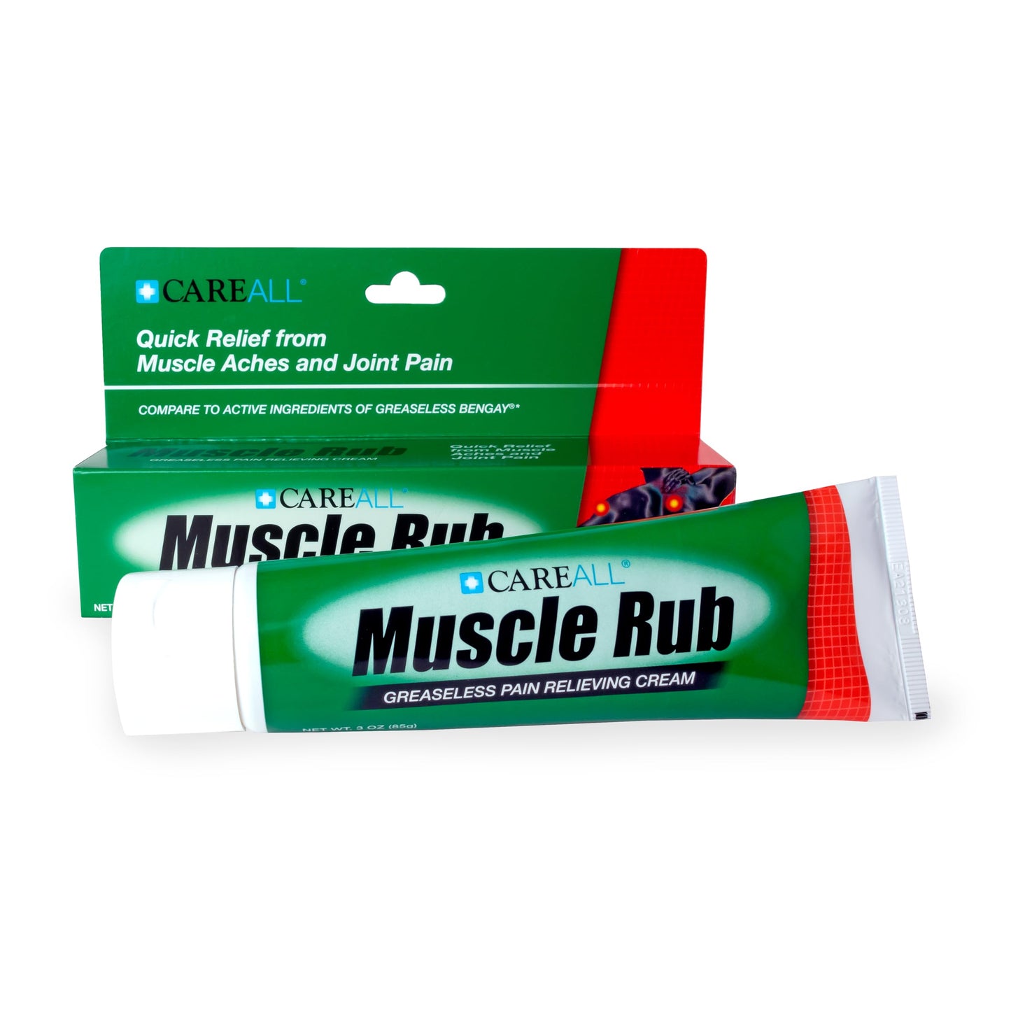 CareAll Muscle Rub Non-Greasy Cream 3.0 oz. Ultra Strength. Relief from Minor Aches and Pains in Muscles and Joints. 10% Menthol & 15% Methyl Salicylate CareAllBuy Supplements Australia