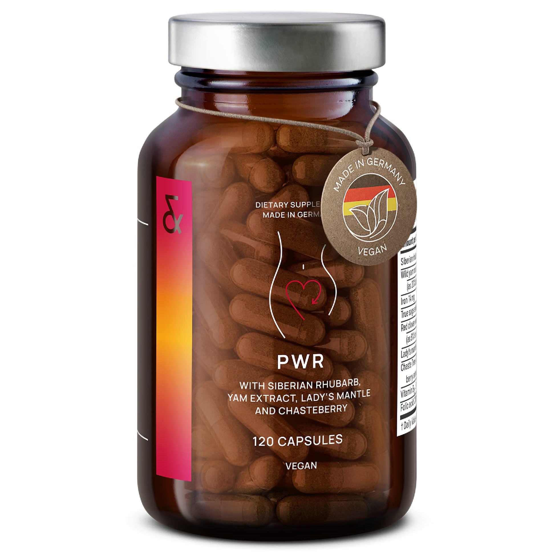 CLAV® Natural Hormone Balance for Women - PMS Relief with Siberian Rhubarb, Wild Yam & Vitex Berry - Vegan Menstrual Regulator Supplement - 120 Capsules CLAVBuy Supplements Australia