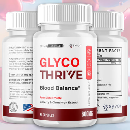 (2 Pack) Glyco Thrive Capsules, Official GlycoThrive Glycogen Support Pills with All Natural Ingredients, Advanced Formula Health Supplement with Max Strength Vitamins for Women & Men (120 Capsules) SyvorBuy Supplements Australia