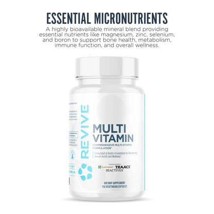 Revive MD Multi-Vitamin Supplement for Men & Women – Daily Multivitamin Supports Energy, Immunity & Overall Health with Essential Vitamins Revive