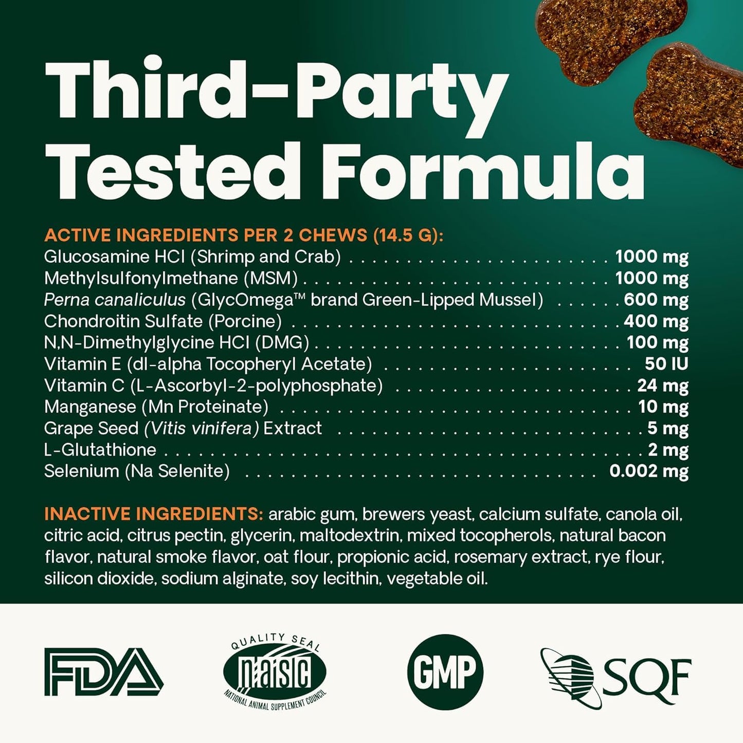 VetriScience Ultimate Strength Healthy Hip & Joint Chews, GlycoFlex Glucosamine, Chondroitin and Green-Lipped Mussel Joint Support Supplement for Dogs, Soothe Joint Discomfort, Duck, 120 Count VETRISCIENCEBuy Supplements Australia