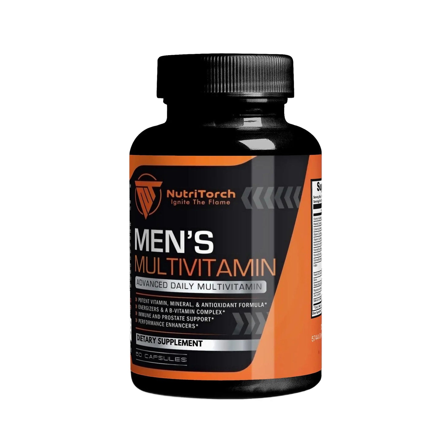 NutriTorch Multivitamin for Men – Adult Dietary Supplement with Vitamins A, C & D, Minerals & Antioxidants for Immune Support, Increased Energy NutriTorch