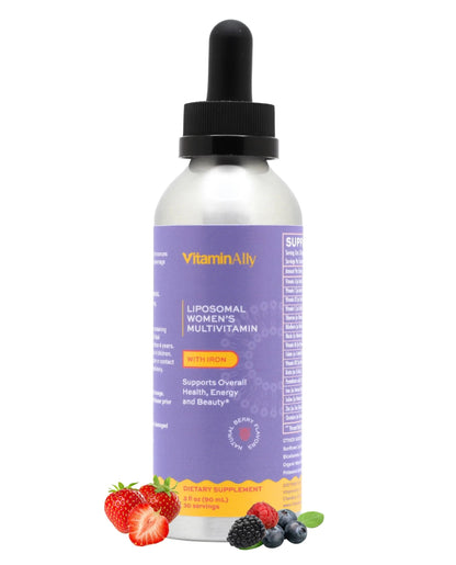 Vitaminally Women's Multivitamin liposomal Liquid Drops with Iron | 30 Day Supply | 3 FL Oz | Non-GMO | Gluten Free | Supports Overall Health, Energy and Beauty VitaminallyBuy Supplements Australia
