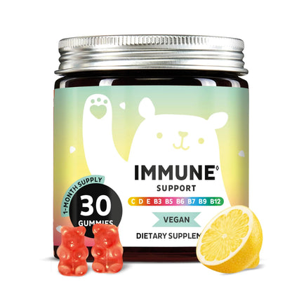 Bears with Benefits Immune Support Gummies – Vitamin C, D, B6 & B12 – Daily Immune Boost – Vegan, Naturally Flavored (30 Gummies) Bears with BenefitsBuy Supplements Australia