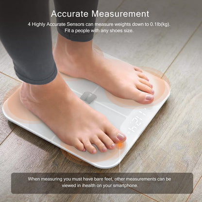 iHealth Nexus Smart Scale for Body Weight Bluetooth, Digital Bathroom Scale Body Fat and Muscle iHealthBuy Supplements Australia