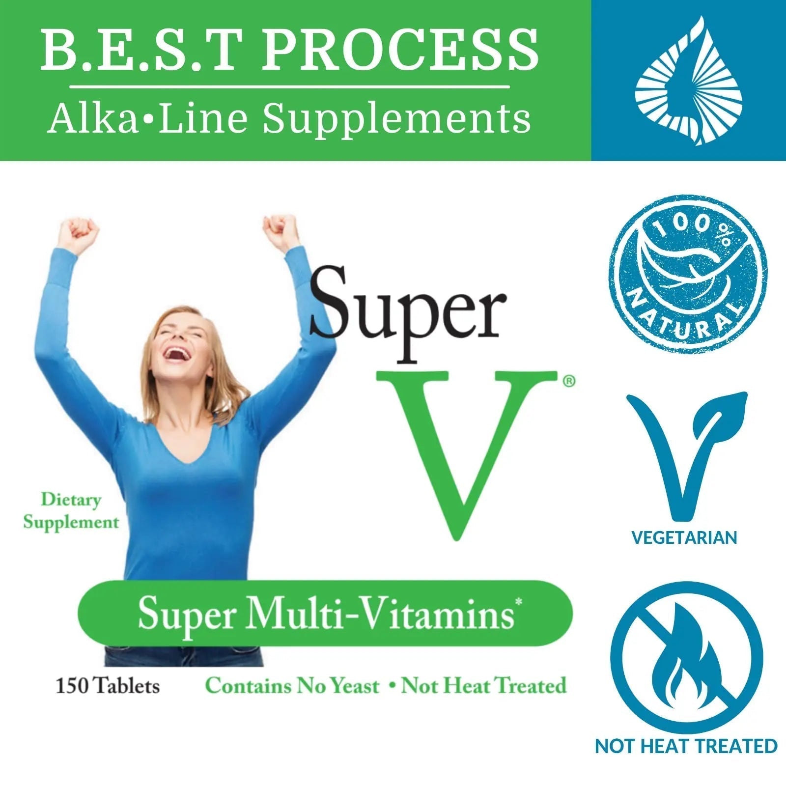 Morter HealthSystem SuperV Best Process AlkaIine — Energizing & Detoxifying Multivitamin — Vitamins & Minerals with Digestive Enzymes, Superfoods and Herbs Morter HealthSystemBuy Supplements Australia