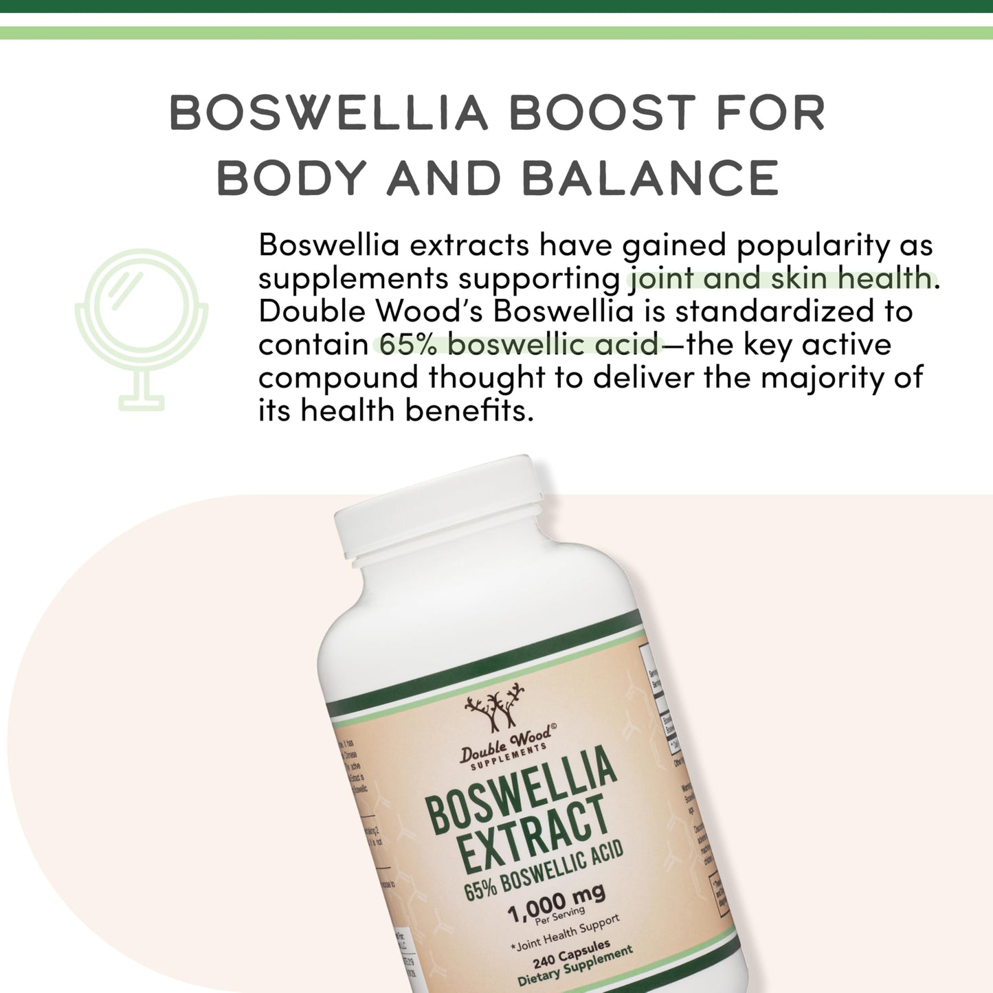 Boswellia Serrata - 240 Capsules (Max Strength 1,000mg of 65% Boswellic Acid Extract) Boswellia Extract Capsules (Joint Support Supplement for Joint Health) Third Party Tested by Double Wood Double Wood SupplementsBuy Supplements Australia