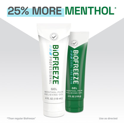 Biofreeze Professional Pain Relief Gel, 4 oz Tube (3-Pack) - Fast, Cooling Relief for Arthritis, Muscle Soreness, Joint, Back, Neck, Knee Pain & More BiofreezeBuy Supplements Australia