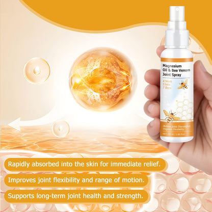 Loicwoo Magnesium Oil & Bee Venom Joint Spray, Magnesium Spray, Magnesium Joint Sprays for Relax Muscle Joints, Bee Venom Sprays for Back, Knee, Hands, Neck (1 PCS,100ML) LoicwooBuy Supplements Australia