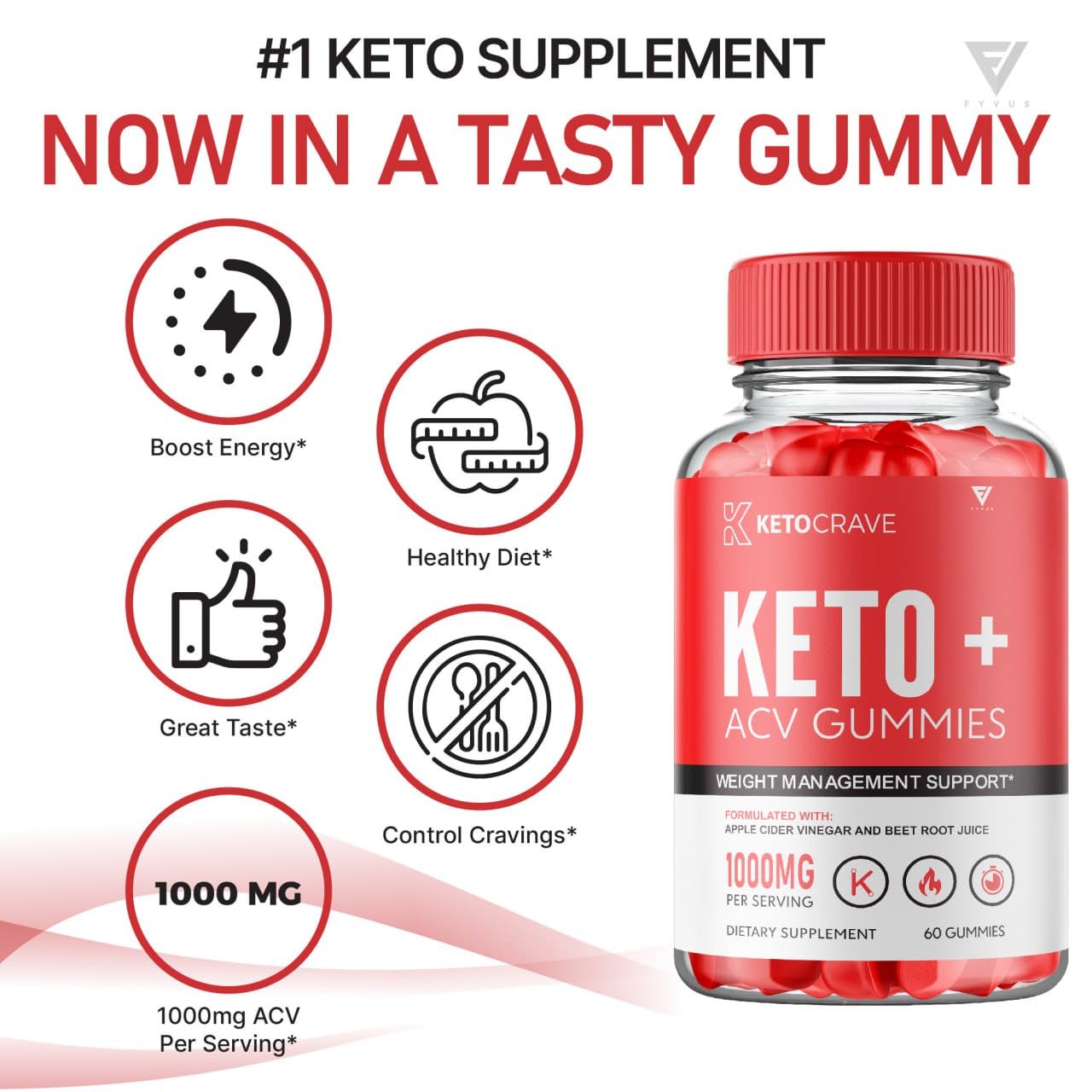 (3 Pack) Keto Crave ACV Gummies Kelly Clarkson, Ketocrave Keto + ACV Gummies Advanced FyvusBuy Supplements Australia
