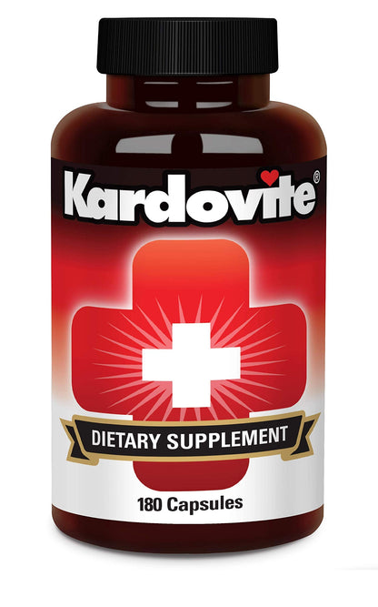 Kardovite Herbal Circulation Support Capsules 180s | Supports Circulatory Wellness with Hawthorn, Garlic, Ginkgo, Cayenne, Milk Thistle, Bilberry & Valerian | Supports Vitality & Daily Wellness KardoviteBuy Supplements Australia