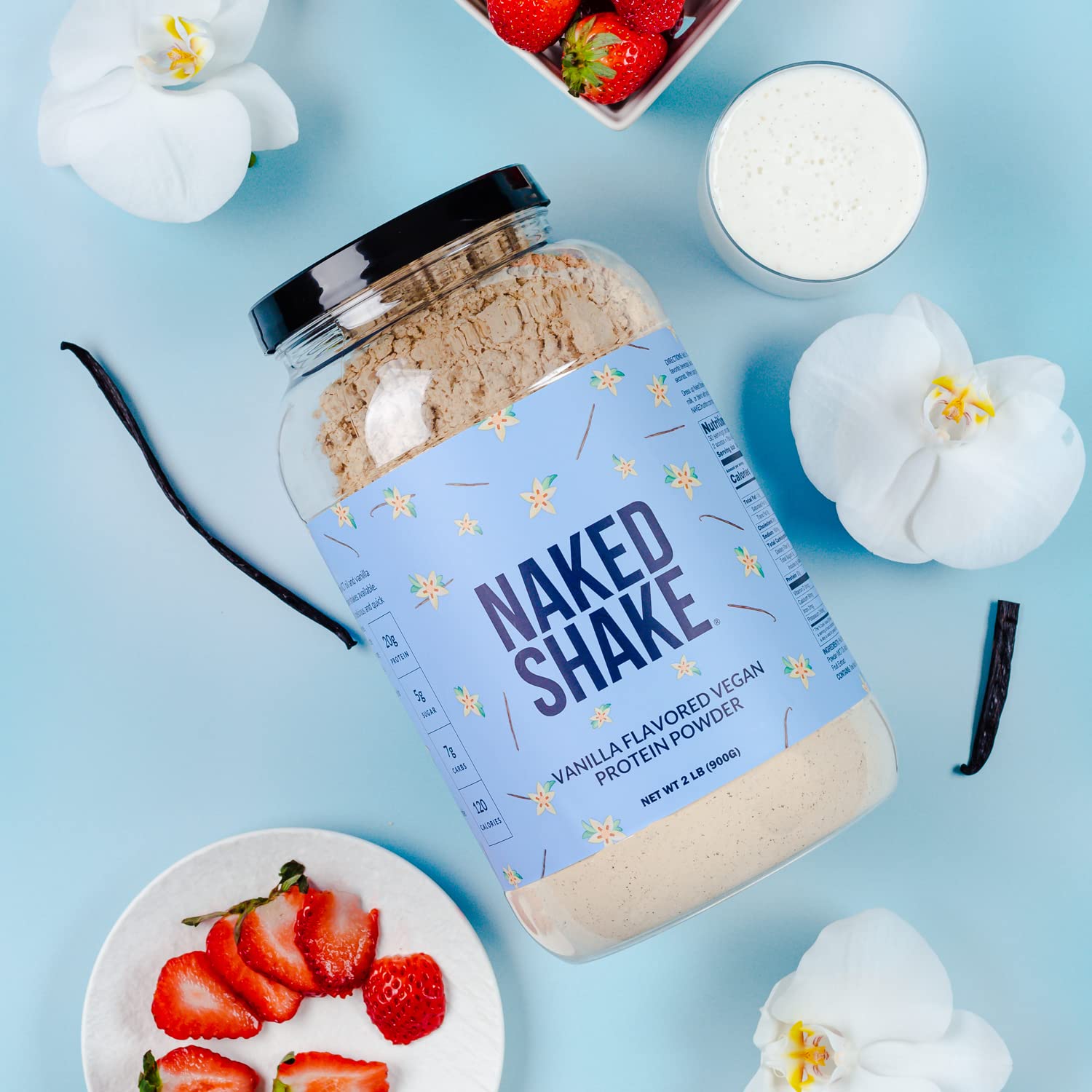 NAKED nutrition Naked Shake - Vanilla Protein Powder - Plant Based Protein Shake NAKEDBuy Supplements Australia