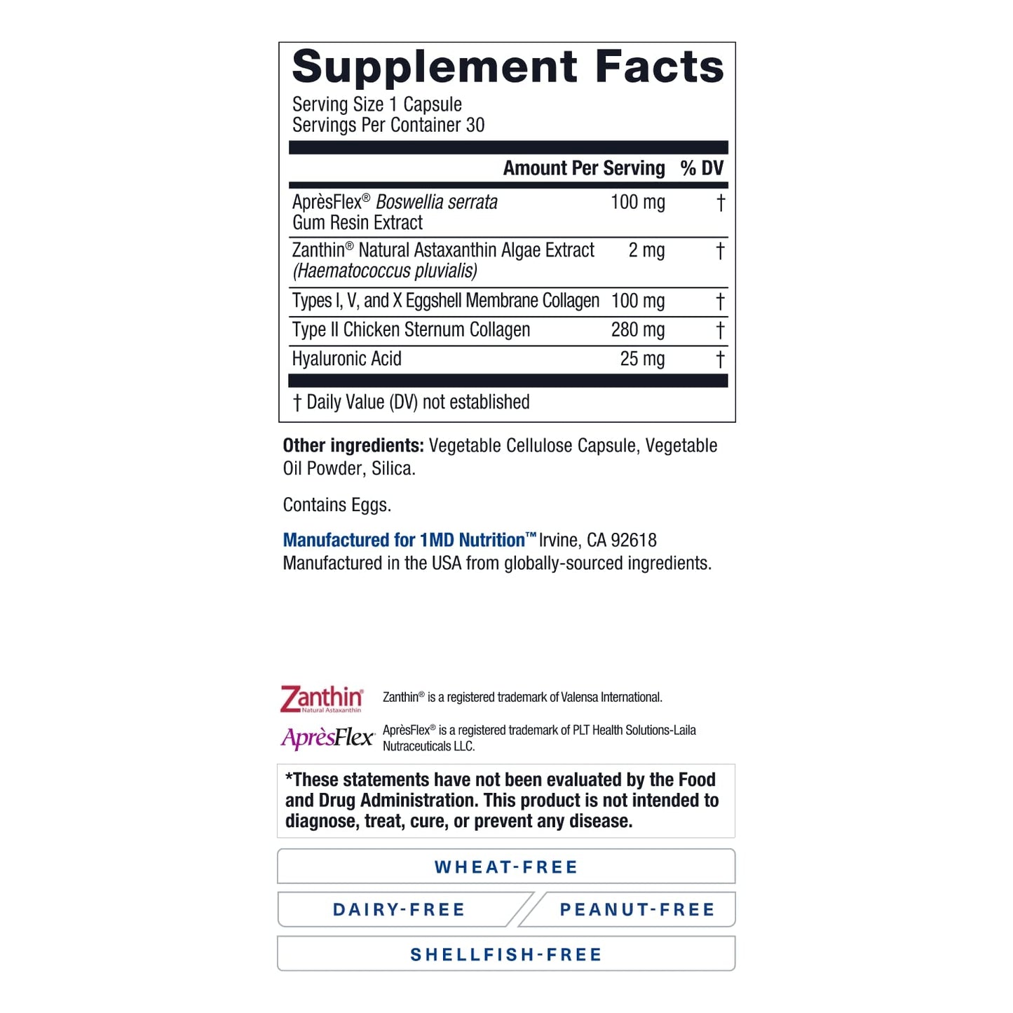 1MD Nutrition MoveMD - Joint Health Supplement - Doctor Formulated | with Collagen, Astaxanthin, and More | 30 Capsules (3-Pack) 1MD NutritionBuy Supplements Australia