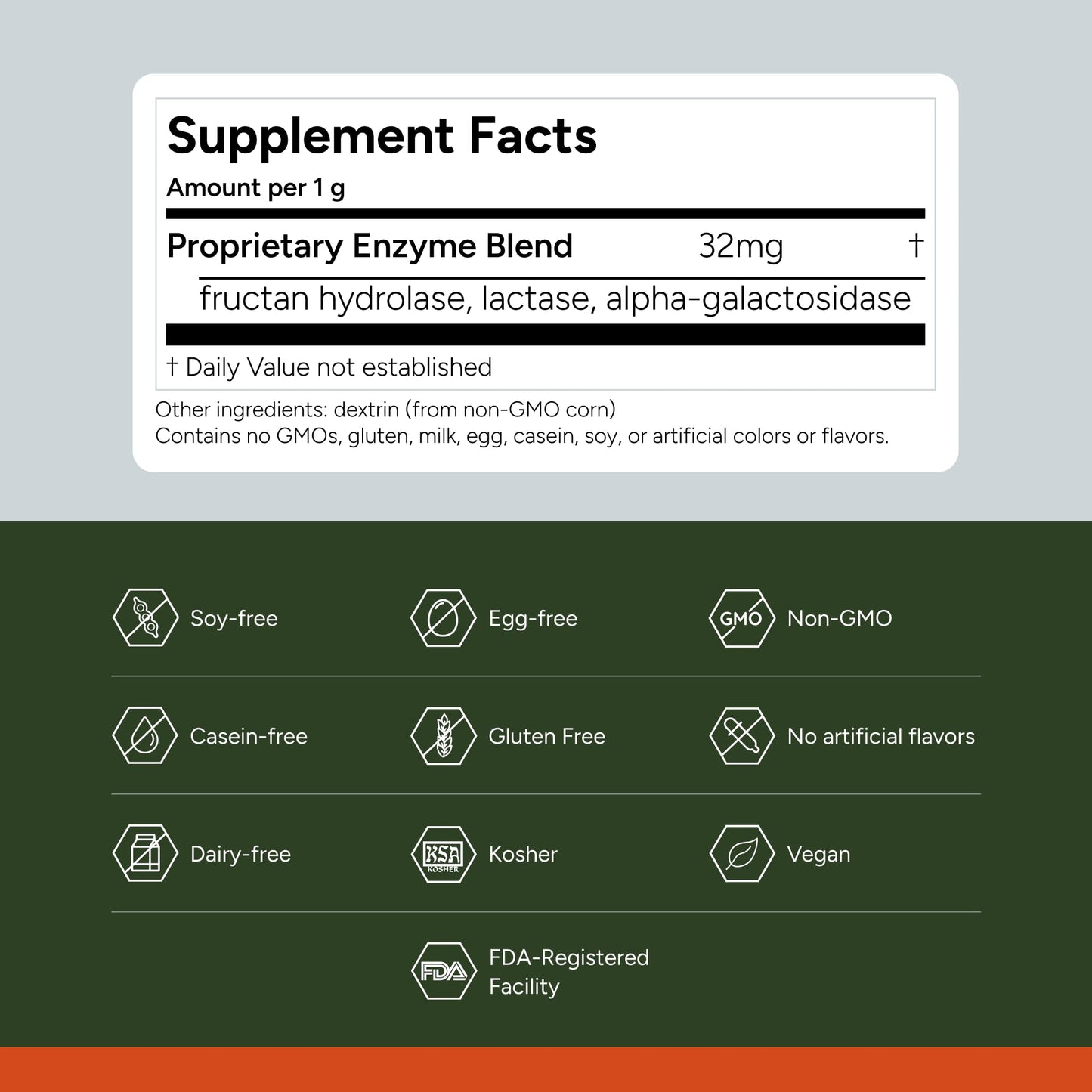 FODZYME® On-The-Go Digestive Enzymes for Gut Health, Relief for Bloating, Gas, Constipation, Diarrhea,