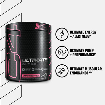 Cellucor C4 Ultimate Pre Workout Powder Strawberry Watermelon - Sugar Free CellucorBuy Supplements Australia