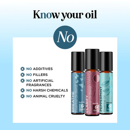 Headache Roll on Essential Oils - Aromatherapy Essential Oils Sets Variety Pack with Peppermint Clarify Maple HolisticsBuy Supplements Australia