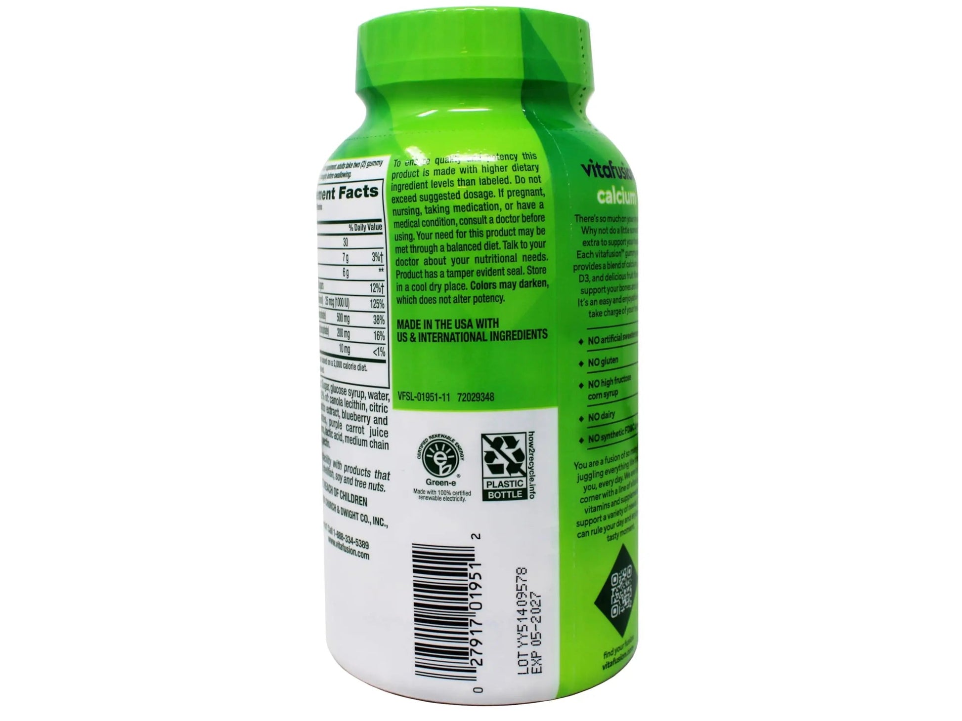 Vitafusion Calcium Adult Gummy Vitamins, 100 Gummy Vitamins VitafusionBuy Supplements Australia