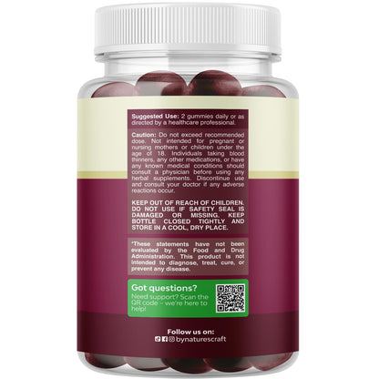 Flow Boosting Beet Root Gummies - Invigorating Beet Gummies for Adults Nitric Oxide Energy & Heart Health Support with Grapeseed Pomegranate & Vitamin B12 - Vegan Non-GMO & Gluten Free - 60 Count Natures CraftBuy Supplements Australia