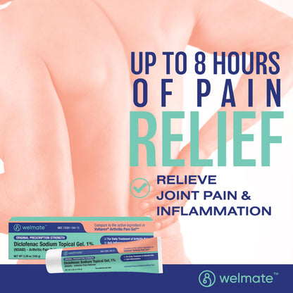 WELMATE - Arthritis Pain Reliever - Diclofenac Sodium Topical Gel 1% - Arthritis Relief - Pain Relief Cream/Gel - Mobility Aids - 5.29 oz - 3 Pack WELMATEBuy Supplements Australia