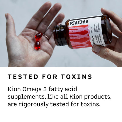 Kion Omega - Omega 3 Fatty Acid Supplements - DHA Supplements - Mini Fish Oil Softgels - Omega 3 DHA EPA Fish Oil Pills - Fish Oil 1,000 mg - 30 Servings KionBuy Supplements Australia