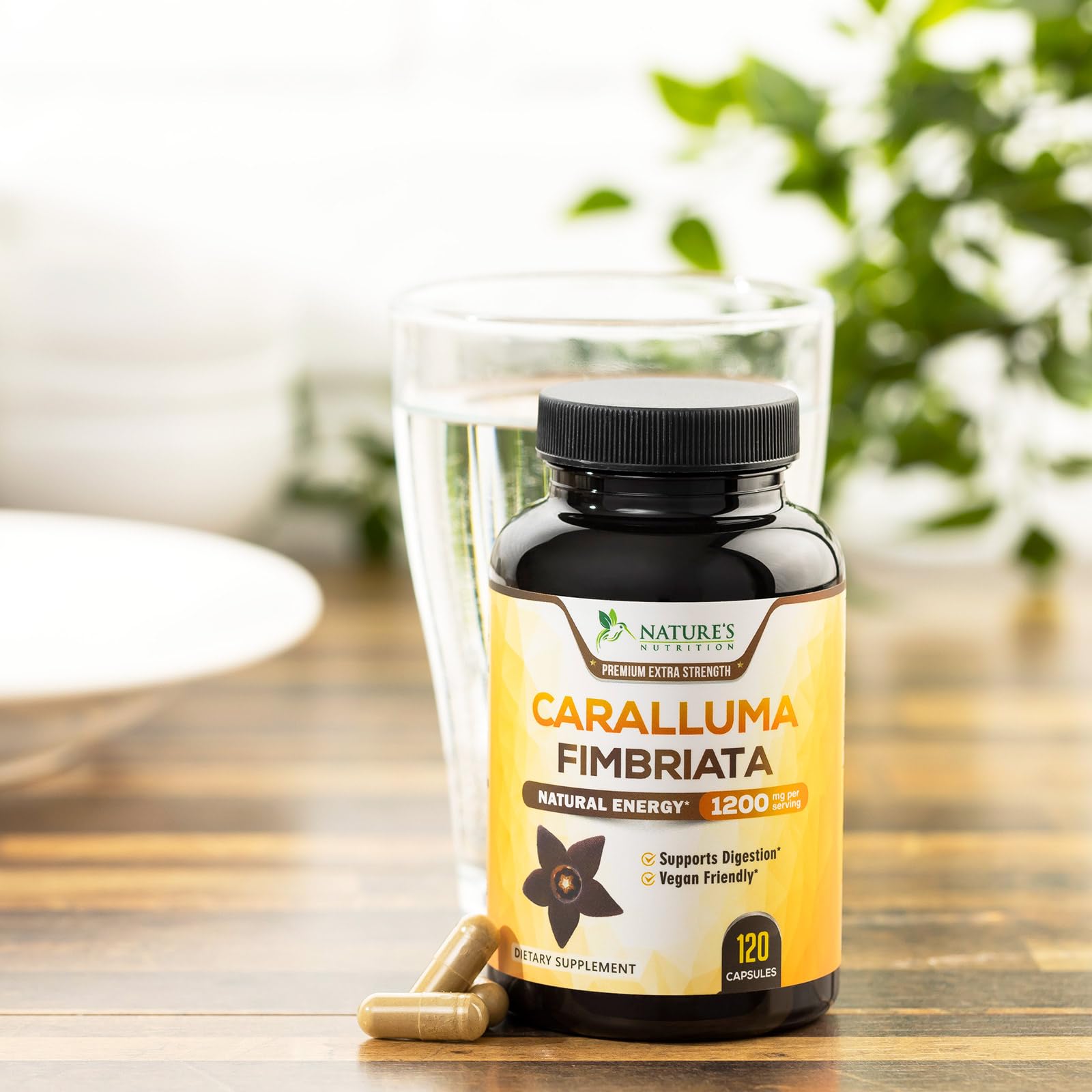 Pure Caralluma Fimbriata Extract Highly Concentrated 1200mg - Natural Endurance Support Nature's NutritionBuy Supplements Australia