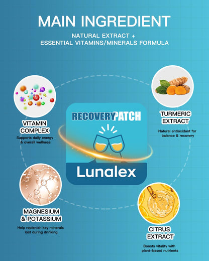 Lunalex Recovery Patch 48 Pack - Wake Up Refreshed & Balanced After Celebration - Plant-Based Formula for Morning Wellness - Bachelorette & Wedding Party Favors - 2 Patches per Sachet, Waterproof LunalexBuy Supplements Australia