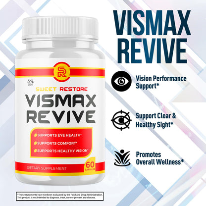 (2 Pack)Vismax Revive Capsules, Official VismaxRevive Vision Support Supplement with All Natural Ingredients, Advanced Eye Health Formula & Vision Vitamin Supporting Wellness Naturally (120 Capsules) MJOBuy Supplements Australia