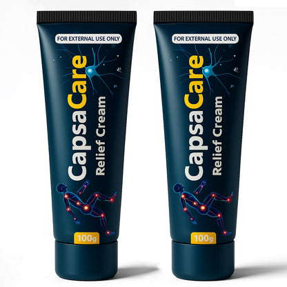 CapsaCare Neuropathy Relief Cream - with Capsaicin & Arnica, Menthol for Muscle & Joint Comfort, Fast Absorbing Formula for Feet, Hands, Legs, and Waist (2Pcs) MCArthurBuy Supplements Australia