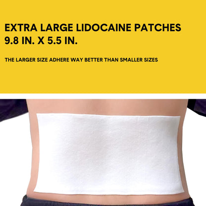 CARELAND 4% Extra Large Lidocaine Patches Maximum Strength Pain Relief Patch XL for Back & Shoulder,Back Pain Relief Products Patches & Flexible Fabric Numbs Away Pain, 6 Ct. CARELANDBuy Supplements Australia