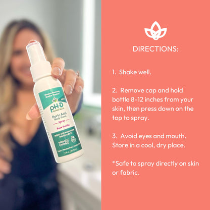 pH-D Feminine Health - Boric Acid Body Fresh Spray - Vegan, Paraben-Free, Plant Based pH-D Feminine Health SupportBuy Supplements Australia