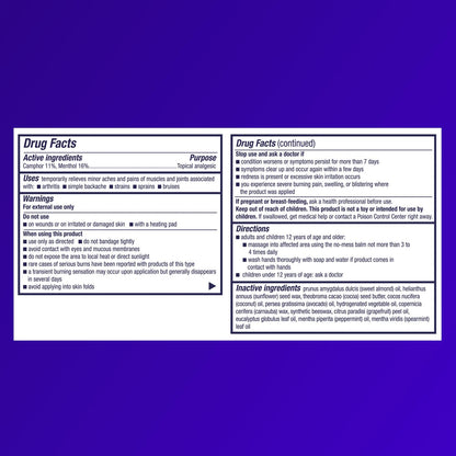 Icy Hot Advanced PRO Pain Relief Massaging Balm, Fast-Acting Max Strength Pain Relief With Menthol 16% and Camphor 11% for Backaches, Joints, Muscle Strains and Arthritis, Essential Oil Scent, 1.25 oz Icy HotBuy Supplements Australia